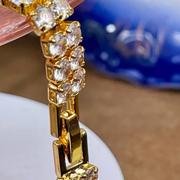 Clearance‼️10ct Swarovski Double MATRIX BRACELET. 18 over silver. - Picture 9 of 10